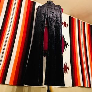 Navy velvet bell bottoms!